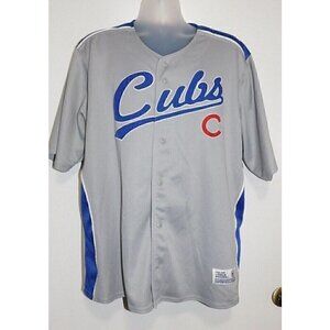 DYNASTY gray & blue Chicago CUBS jersey 100% polyester, size 2XL